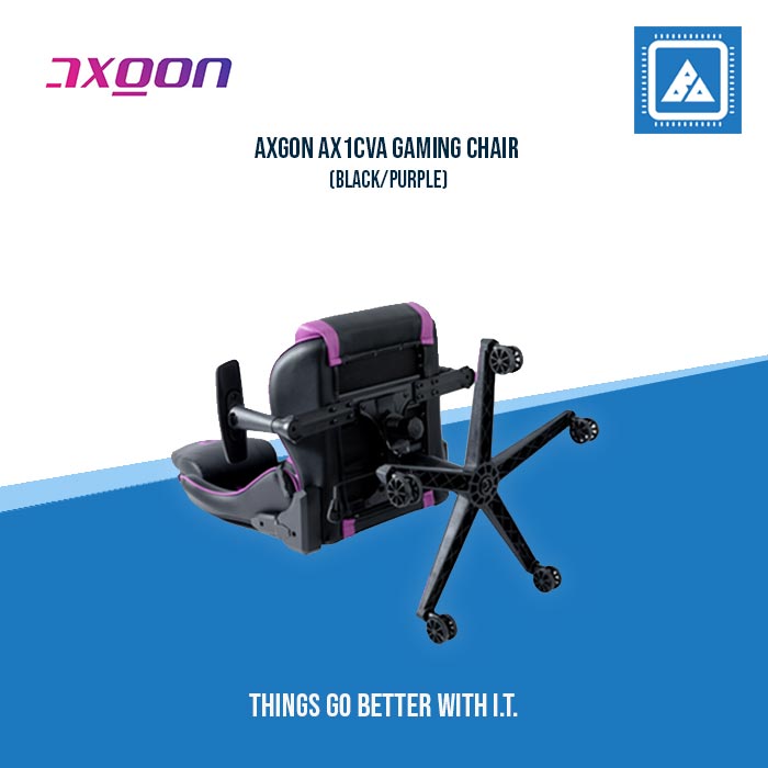 AXGON AX1CVA GAMING CHAIR (BLACK/PURPLE) AXGON AX1CVA GAMING CHAIR (BLACK/PURPLE)